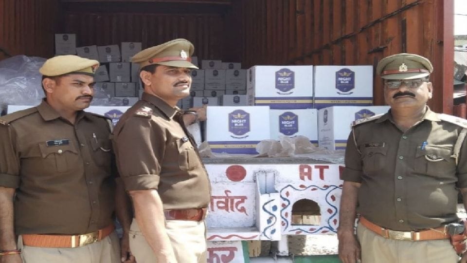 Police recovered liquor worth more than Rs 15 lakh before Holi in firozabad