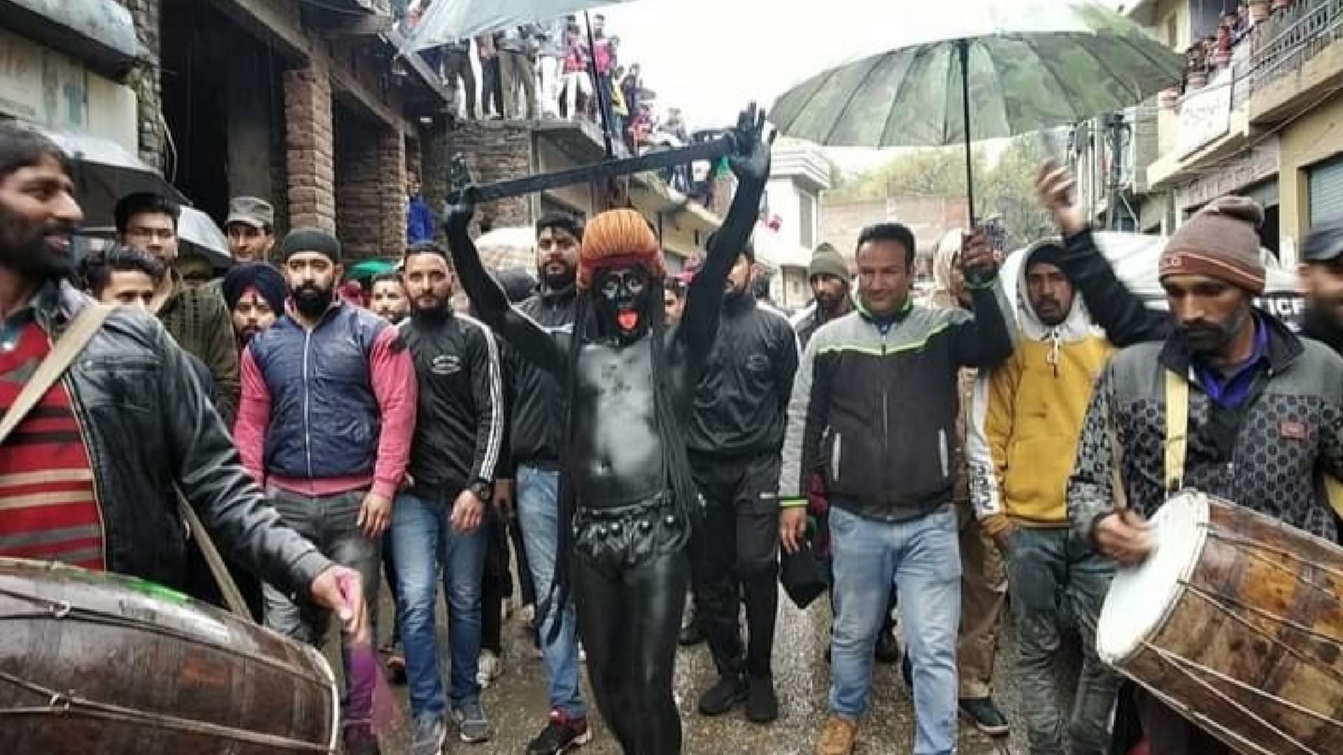 tableau of Bhairav Nath is taken out in Rajori on Holi