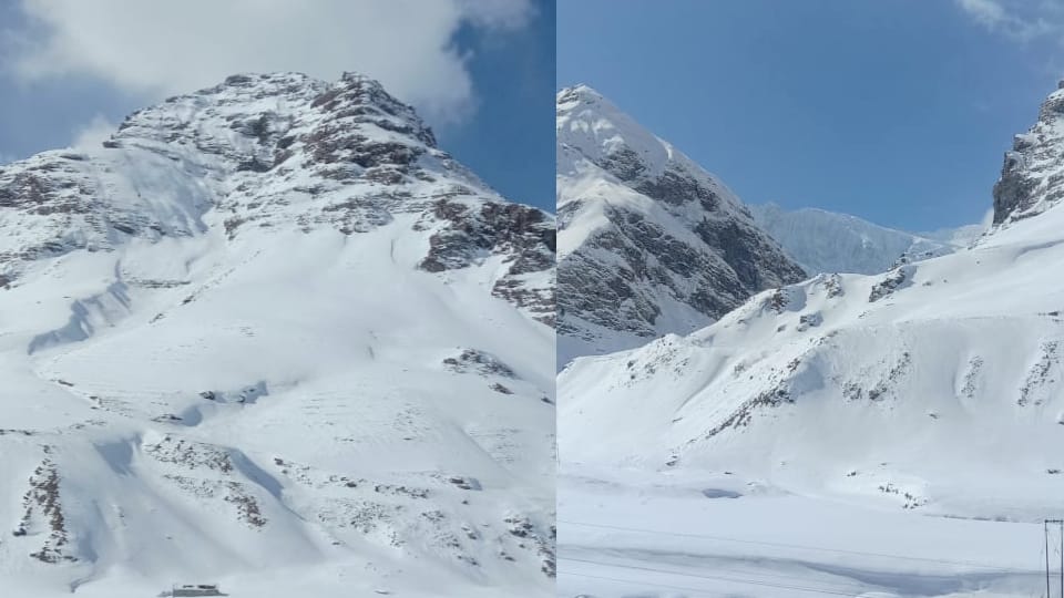 After two and a half months, tourists flux at the North Portal and Sisu of Atal Tunnel himachal, beautiful snow-covered plains, see photos