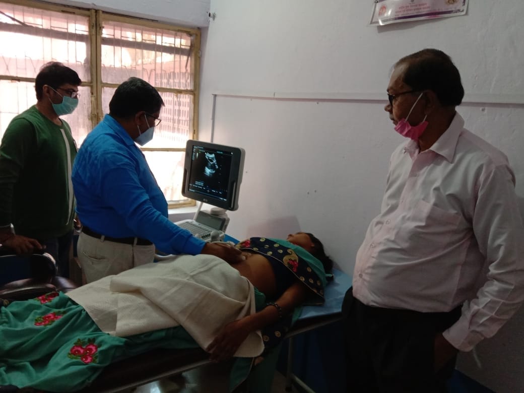 auraiya news,Ultrasound machine, which was closed for eight years, became operational