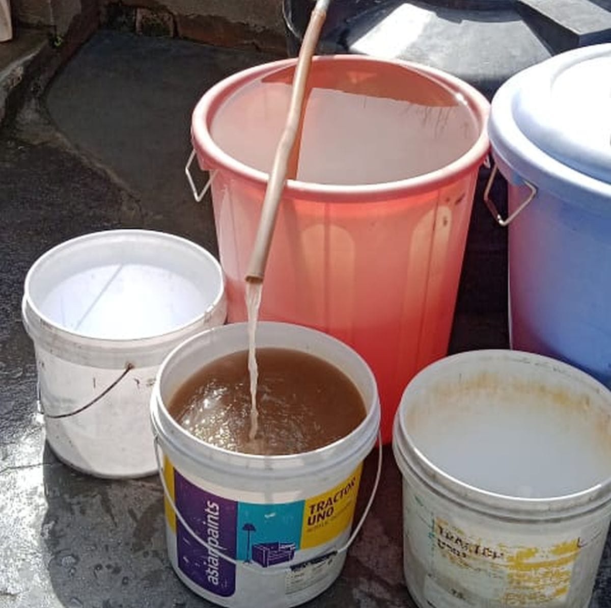 Villagers upset due to dirty water supply