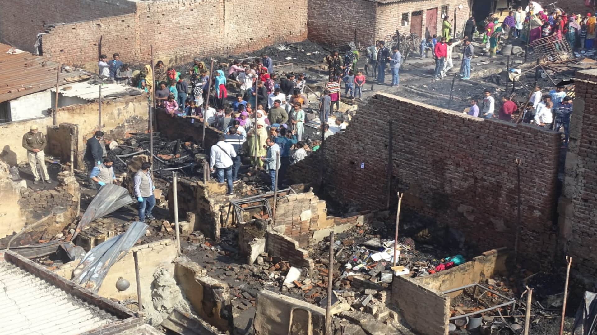 Only clothes left on the body worrying about settling the household pain spilling over remembering the scene in Gokulpuri fire