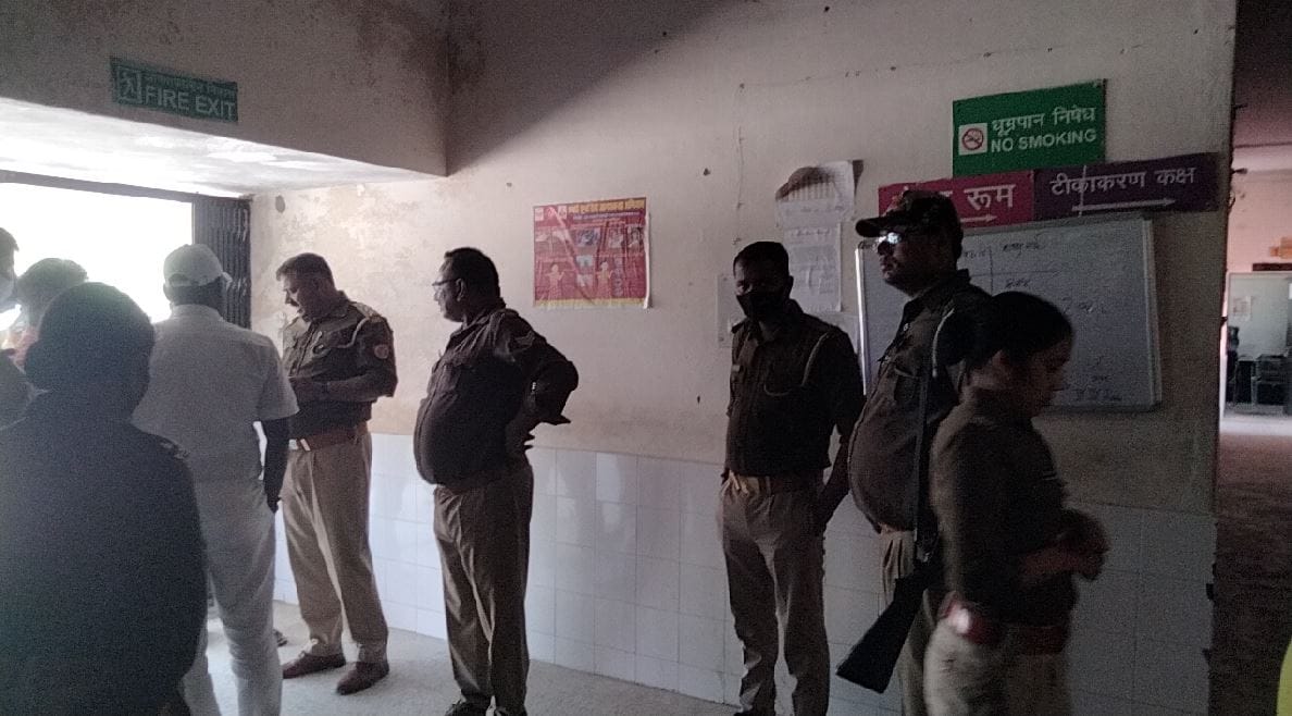 Road accident in Ghazipur father died and son injured after overspeed car hit them car