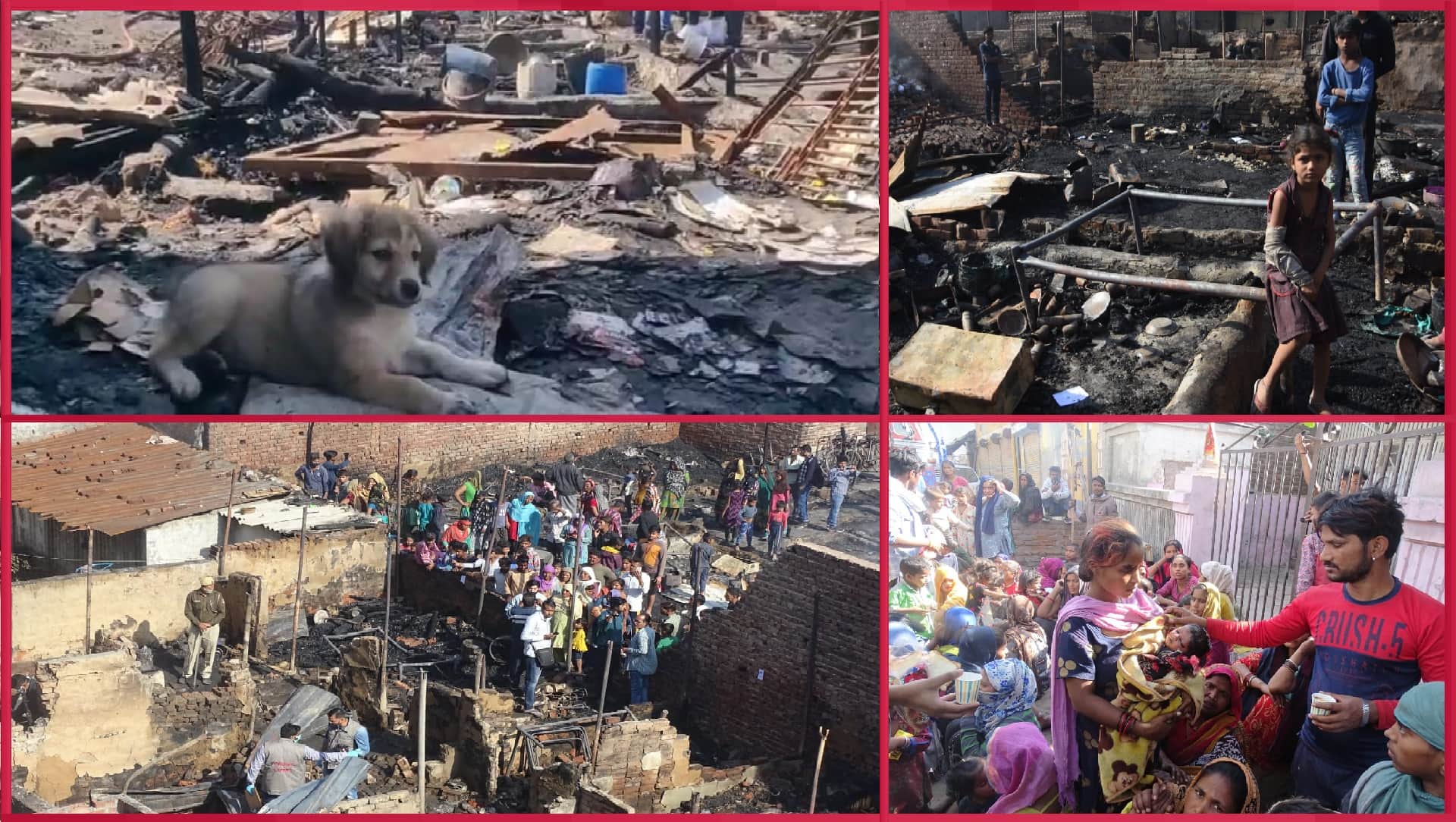 gokulpuri fire accident Jhuggi basti Me lagi aag gokulpuri fire news in hindi