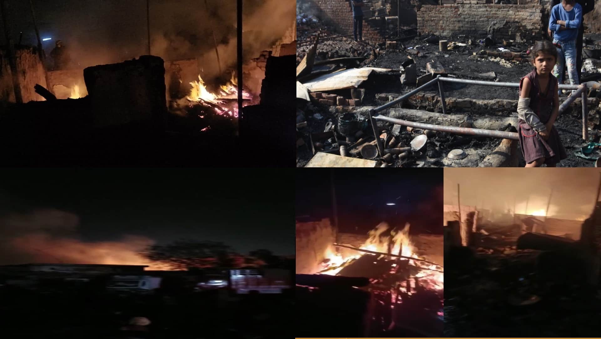 gokulpuri fire accident Jhuggi basti Me lagi aag gokulpuri fire news in hindi