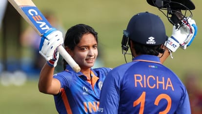 Harmanpreet Kaur hits third century Women's World Cup history breaks Smriti Mandhana and Mithali Raj record
