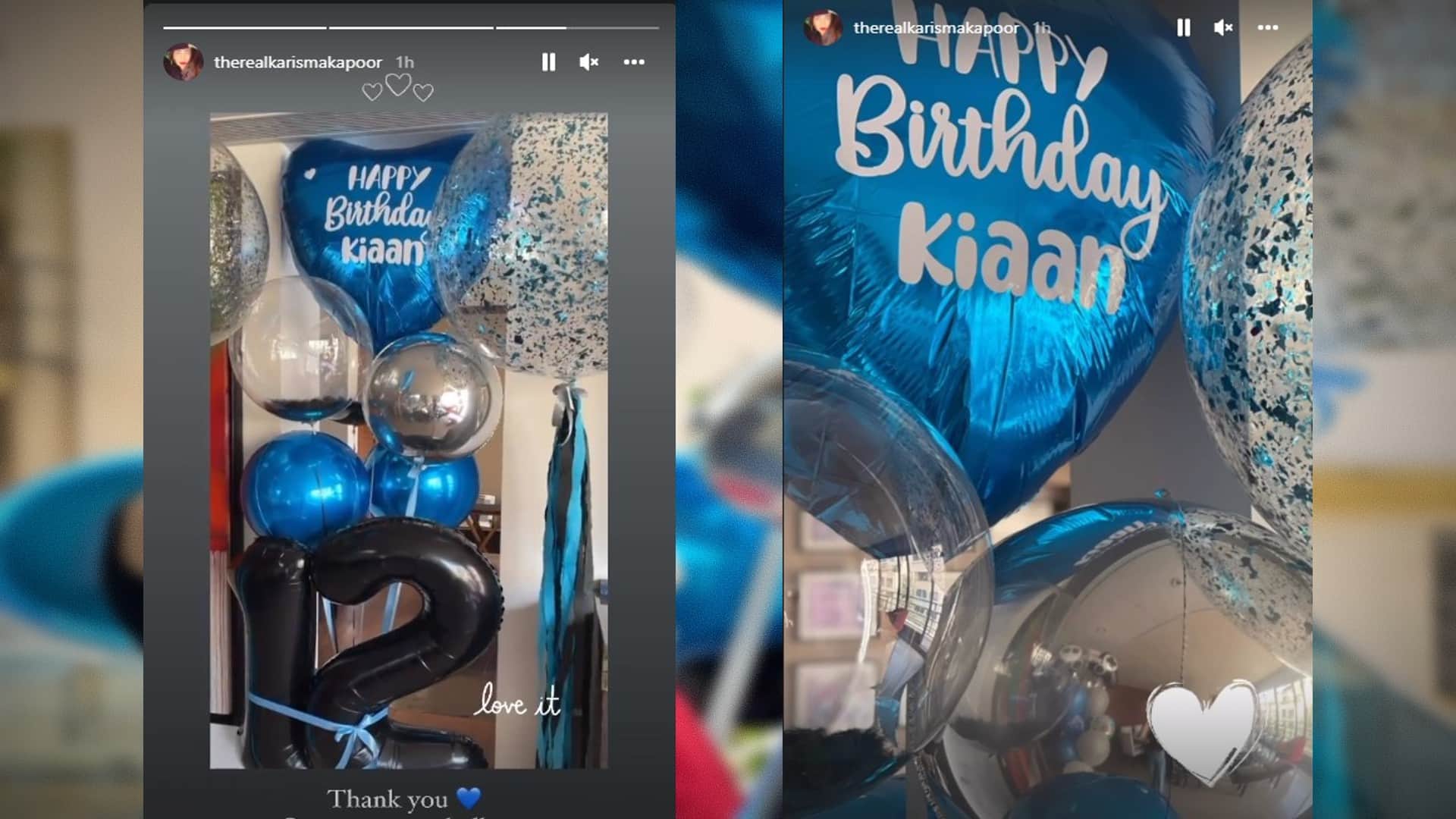 Karisma Kapoor shares a cute picture hugs her son Kiaan on his 12th birthday celebration