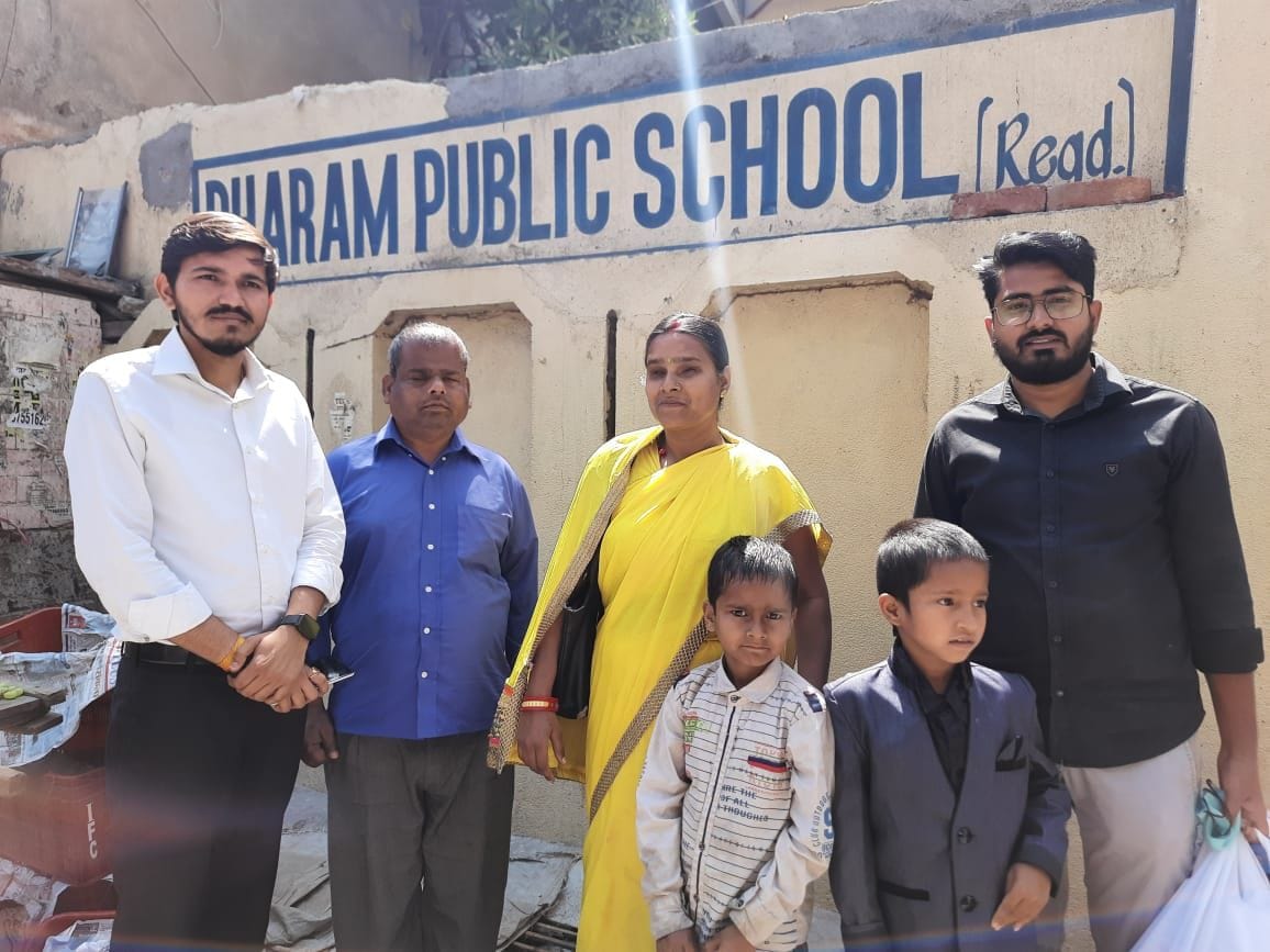 Children of blind couple got admission