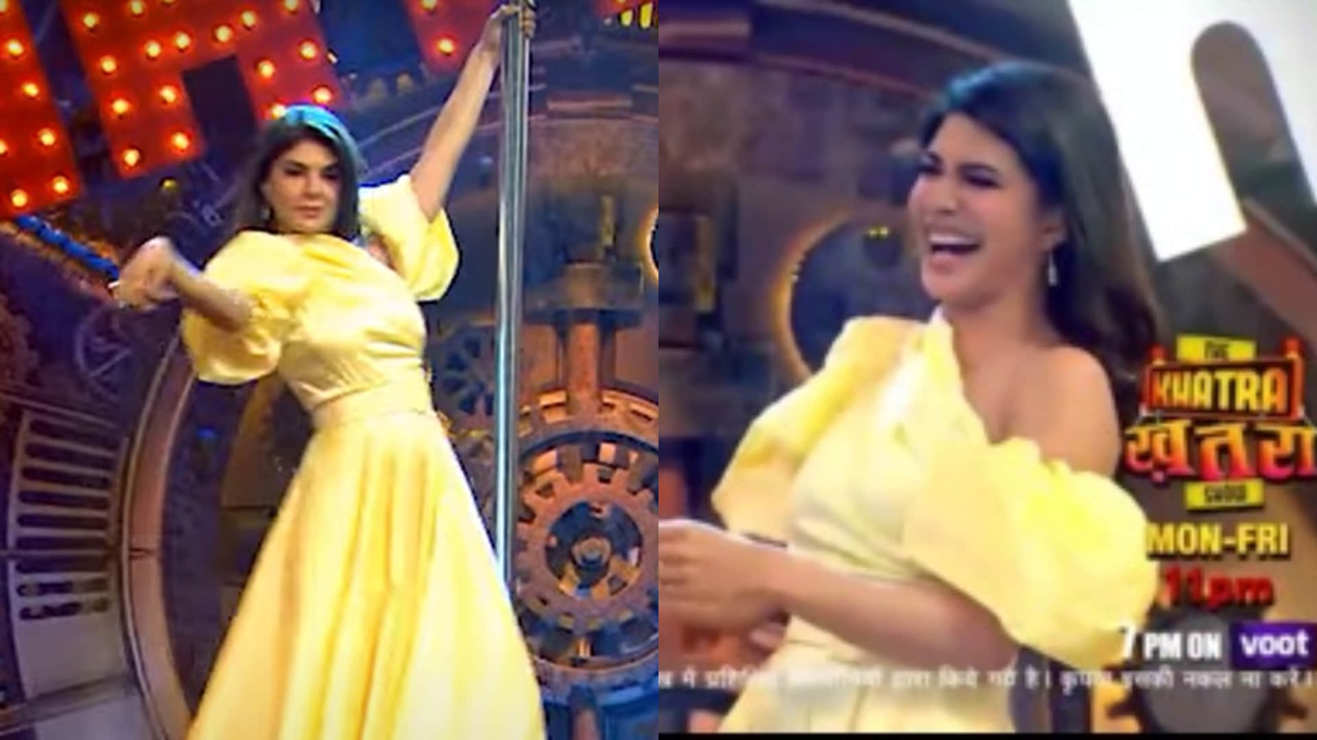 The Khatra Khatra Show: jacqueline gives twist to poll dance, khatra khatra show grand premier is 13 march