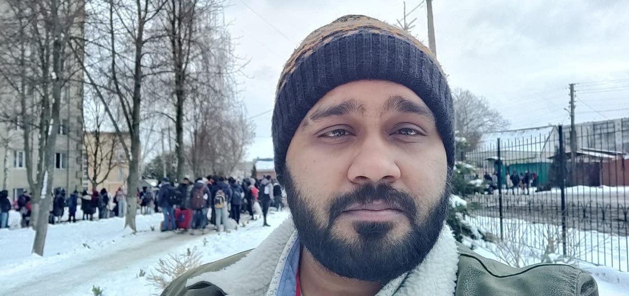 Thirst quenched with water by heating ice amid bombing, saved life by hiding in a bunker for 12 days, MBBS student Dipesh narrated his ordeal after returning home safely from Ukraine