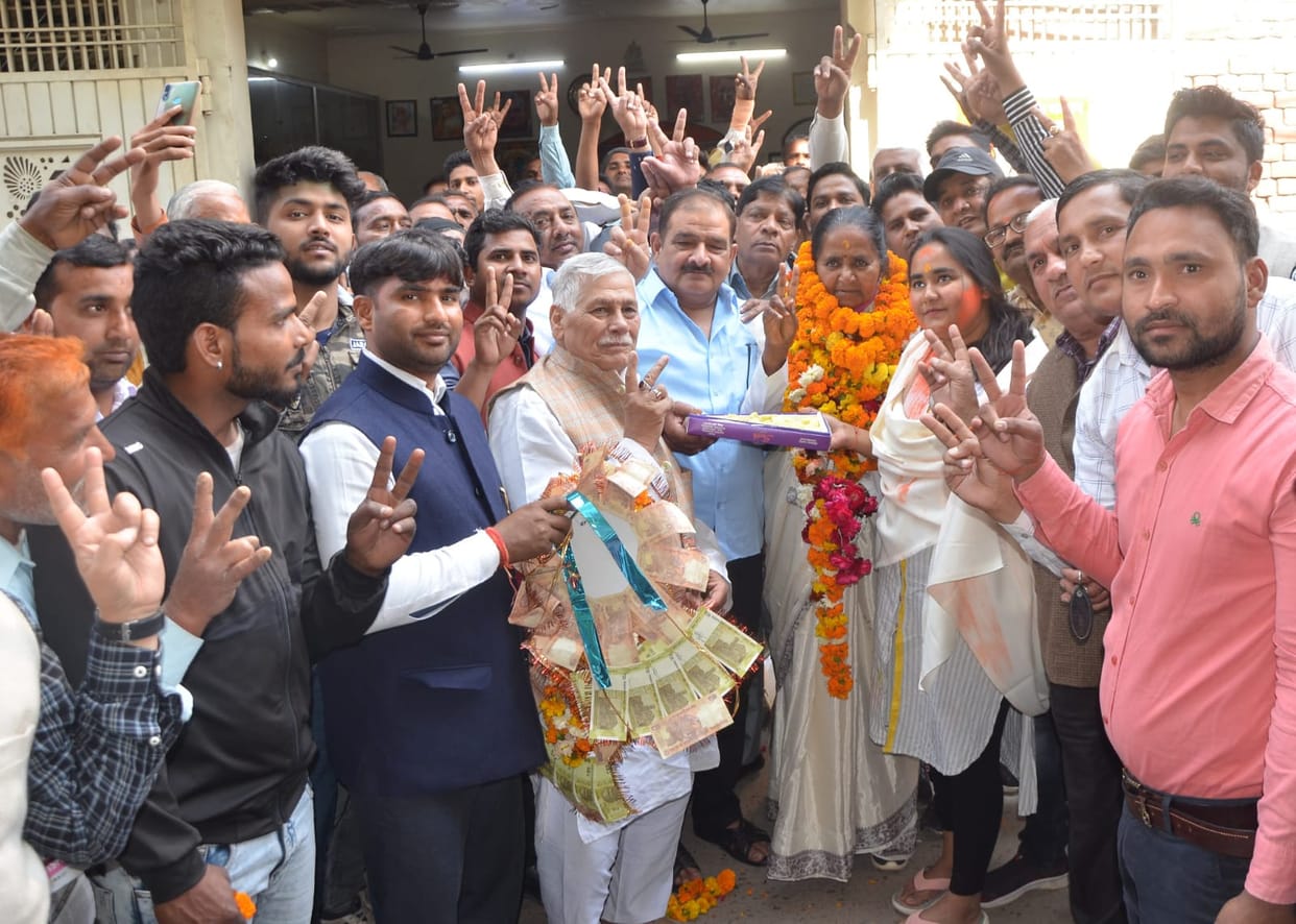 Elected candidates spent time with relatives and workers