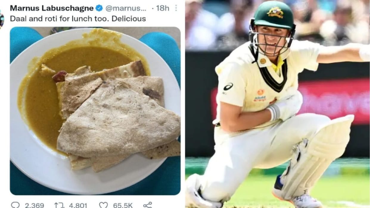 PAK vs AUS Marnus Labuschagne Daal Roti Meal Trolled by Indians netizens ask Are You in Jail