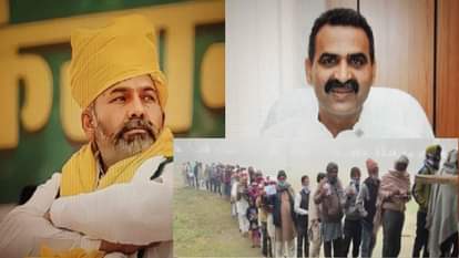 राकेश टिकैत और संजीव बालियान।