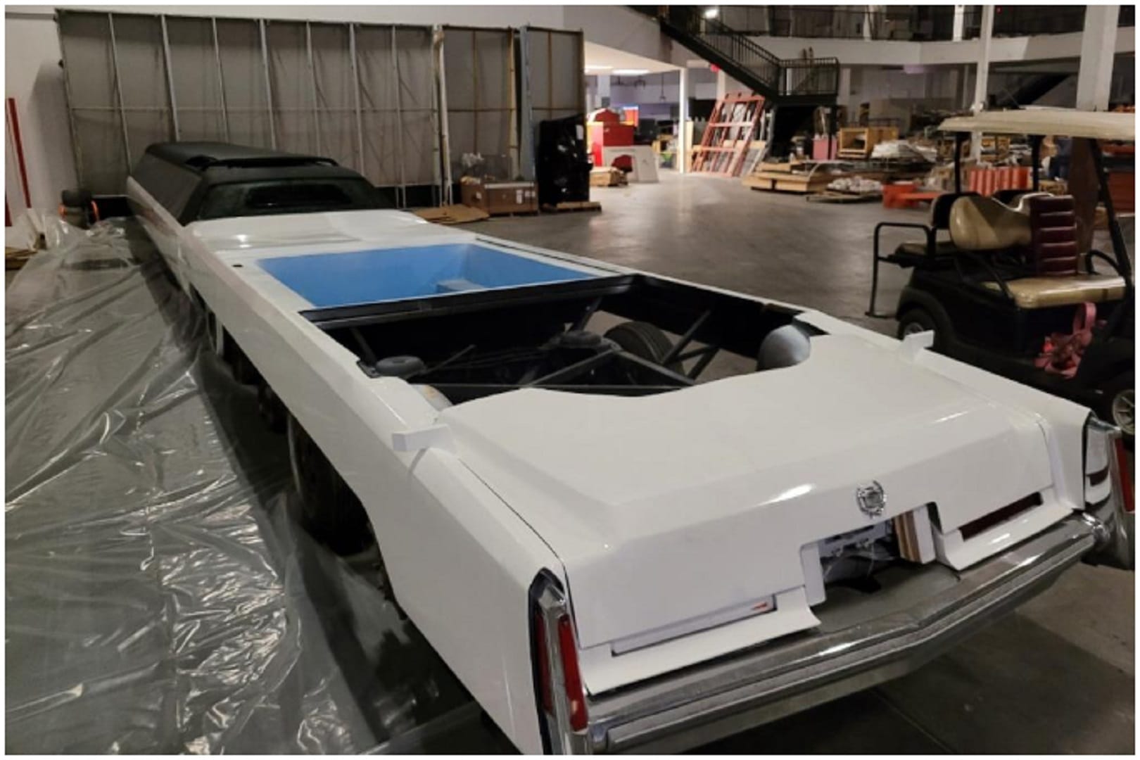 guinness world records world's longest car restored the american dream limousine the american dream car swimming pool
