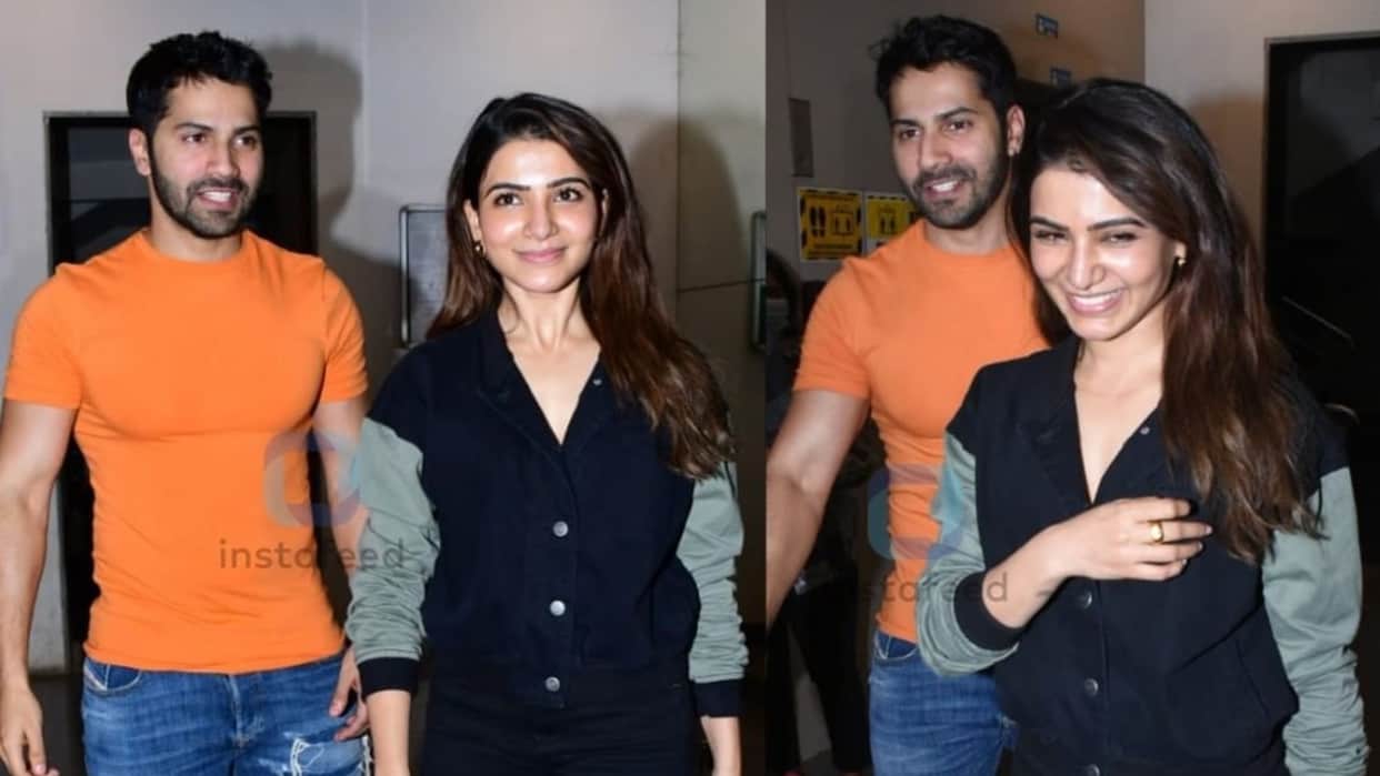 Varun Dhawan was spotted protecting Samantha Ruth Prabhu from paparazzi in a viral video