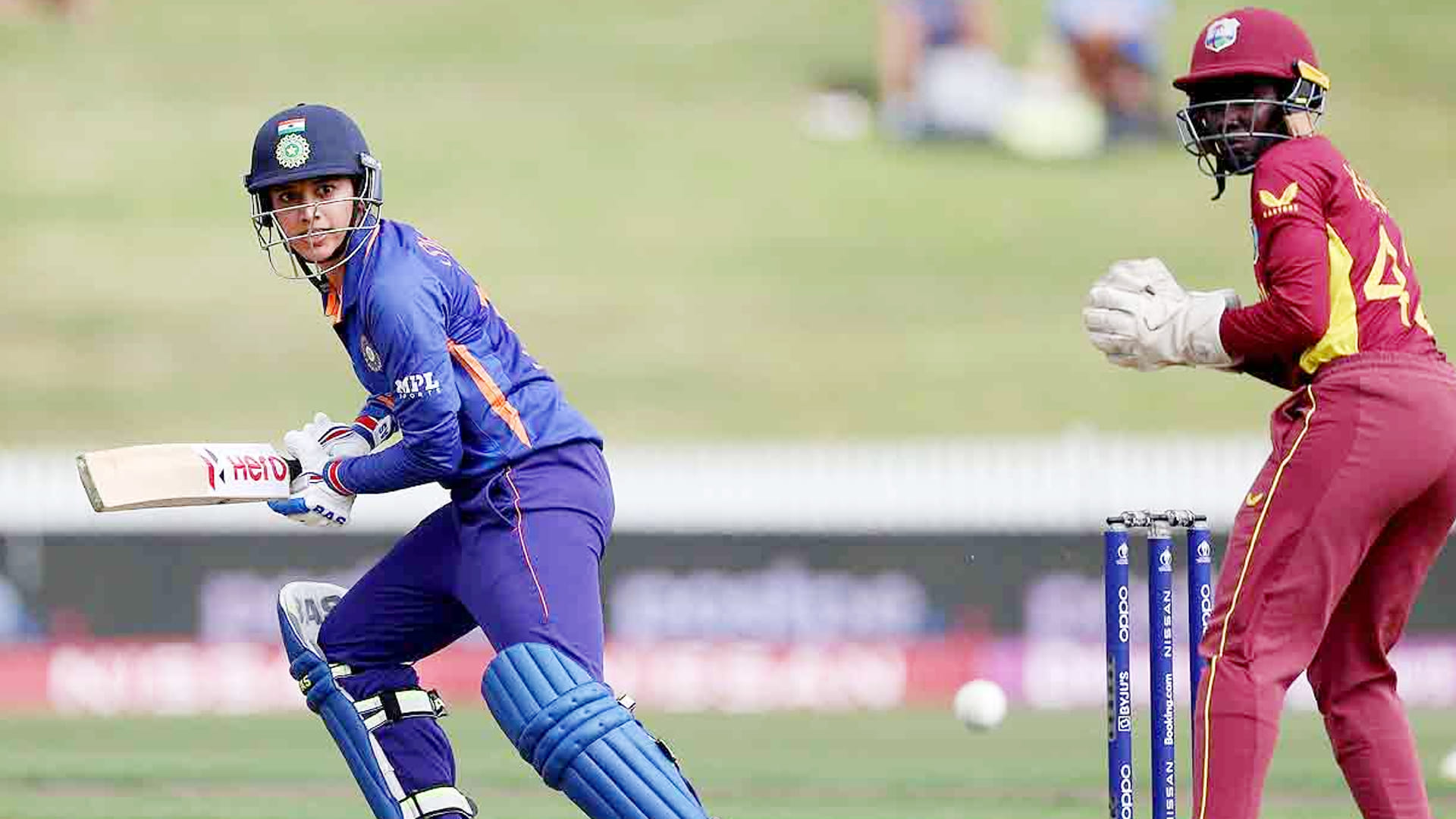 India vs West Indies Womens World Cup Photos: Smriti Mandhana shares Player of The Match trophy with Harmanpreet Kaur, Smiles on Mithali Raj face after victory
