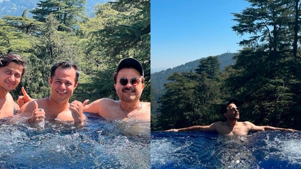 Anil Kapoor shared picture while taking a bath in pool then fans said jhakkas