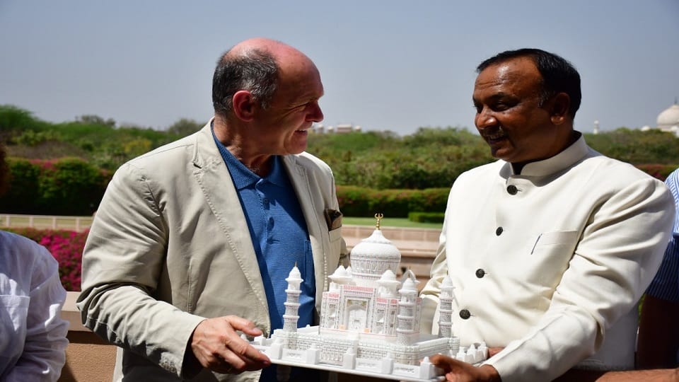 Austrian MPs visited Taj Mahal Agra Mayor welcomed by the culture of Braj
