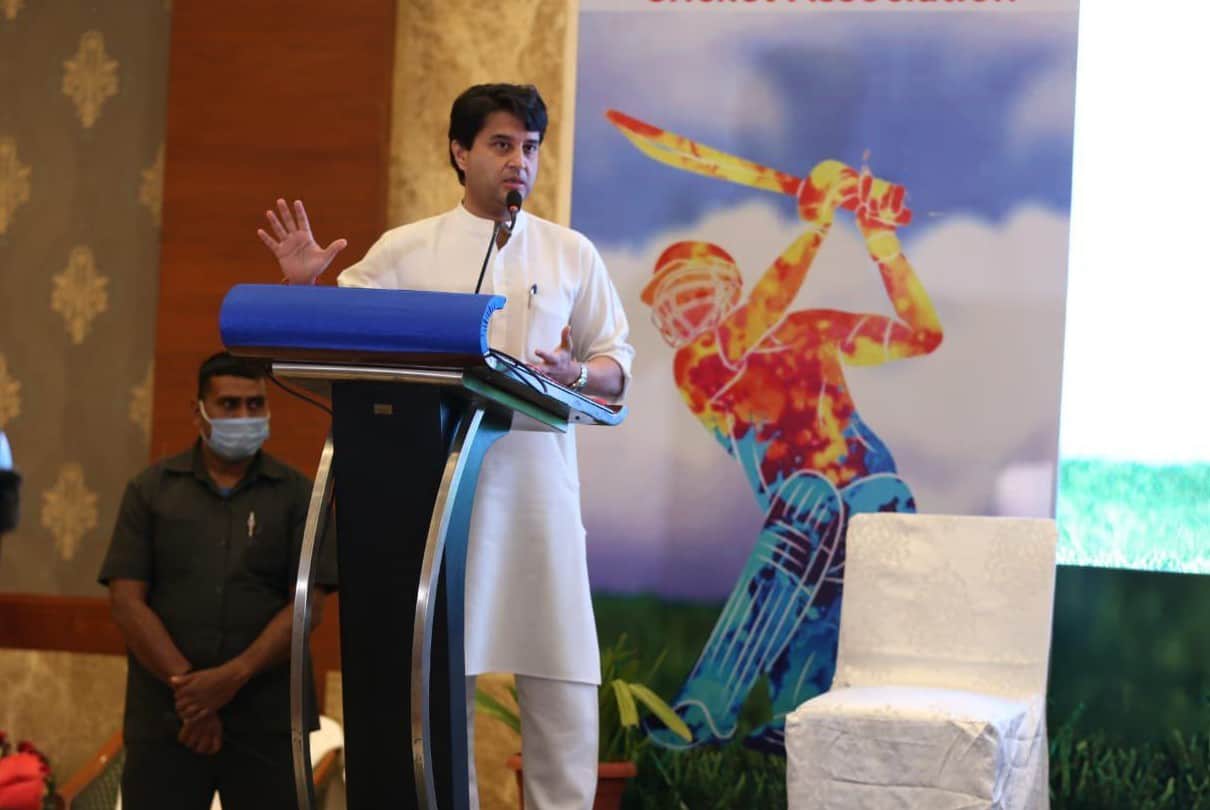 Indore: Scindia said in the program of MPCA - this is an institution of cricket, not for earning money..do not run after money