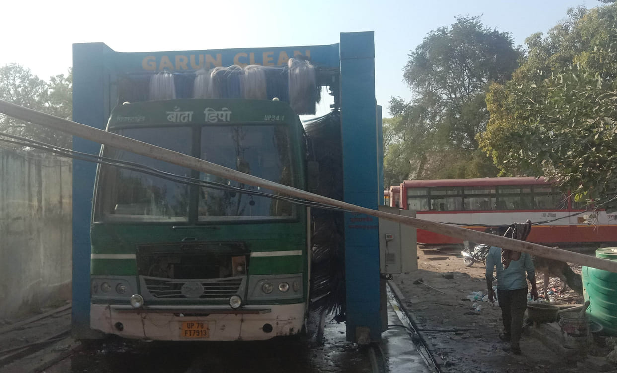 Company's earnings in the name of washing of buses
