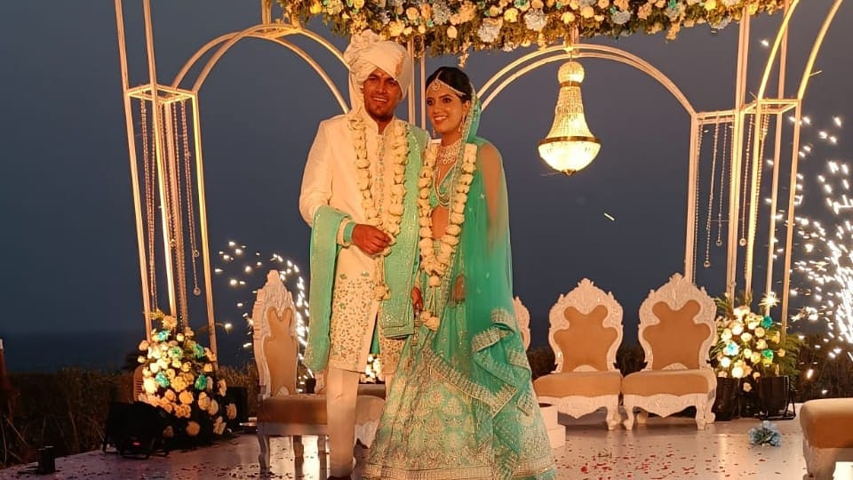 cricketer Rahul Chahar wedding reception at Five Star Hotel Radisson Agra