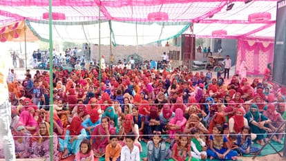 Fag Mahotsav organised in Churu people enjoyed holi geet and chang play