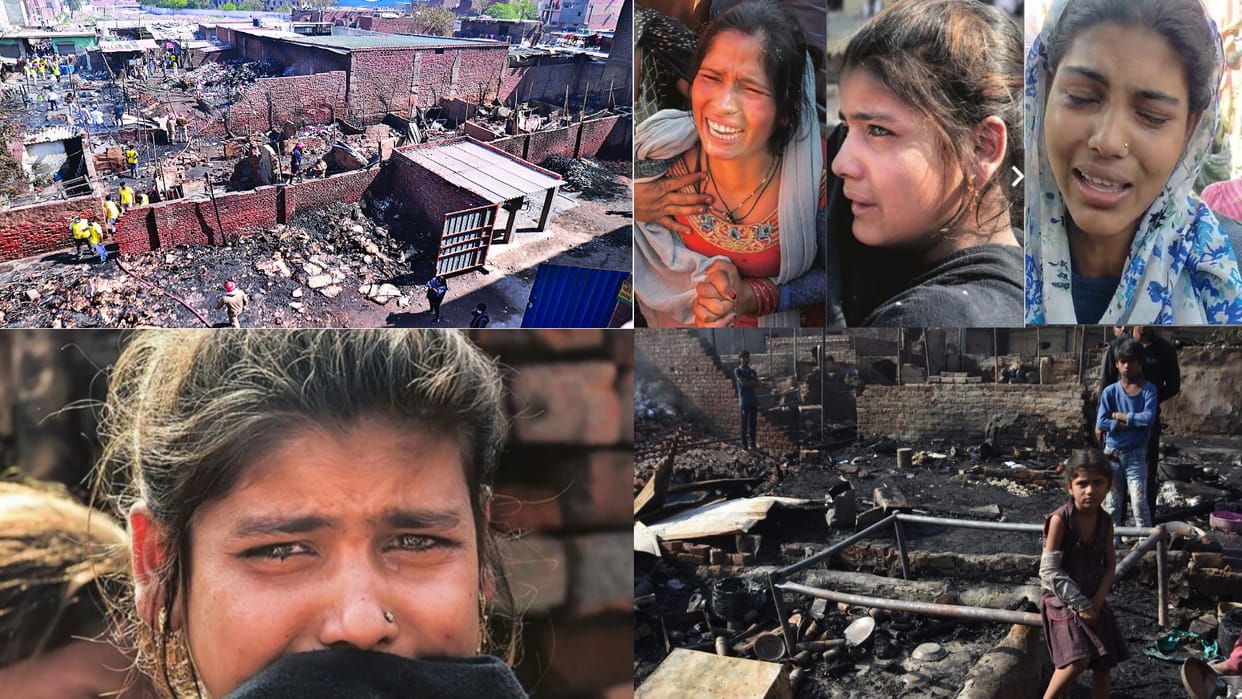 Fire In Delhi Seven killed in fire in Gopalpur See fire incident pictures