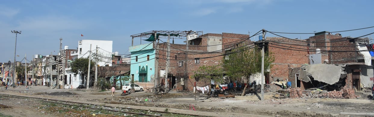 Railway campaign, eight houses and shops demolished