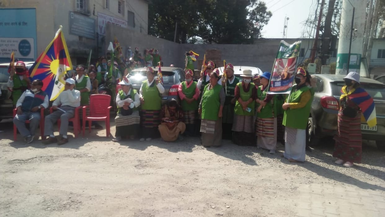tibtian communities womans strike against china in ponta sahib