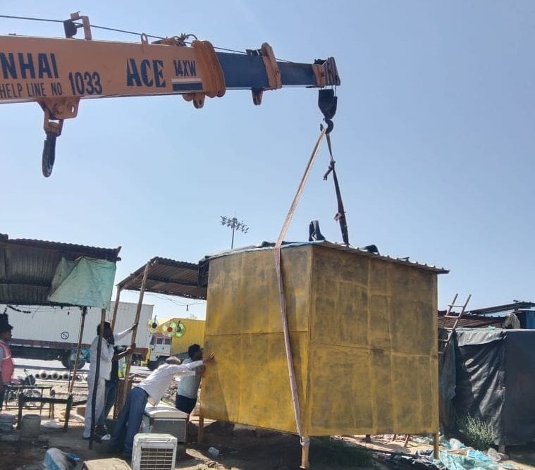 Remove encroachment campaign on the highway