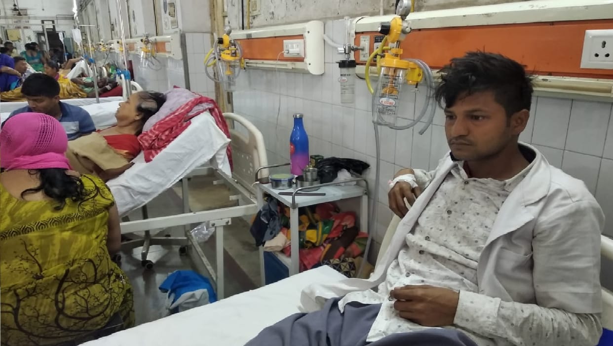 Student took overdose medicine in presence of police condition worsened due to overdose hospitalized