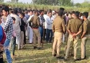 Dead body of a young man found in the field, accused of murder
