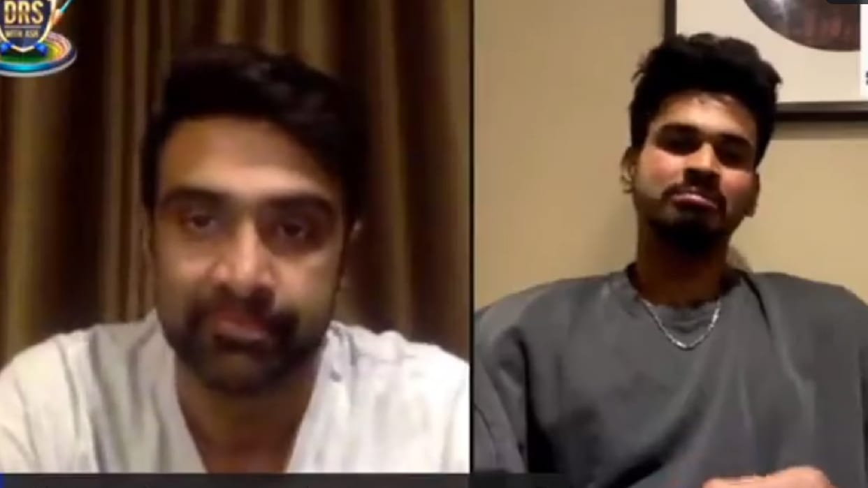 IND vs SL Ashwin and Shreyas iyer chat gose viral after team india record win and Iyer record inning