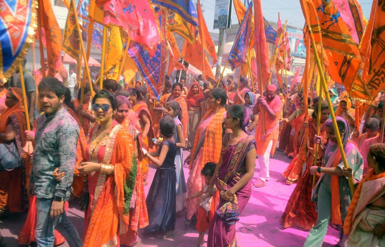 Khatu Shyam's trail journey came out with pomp