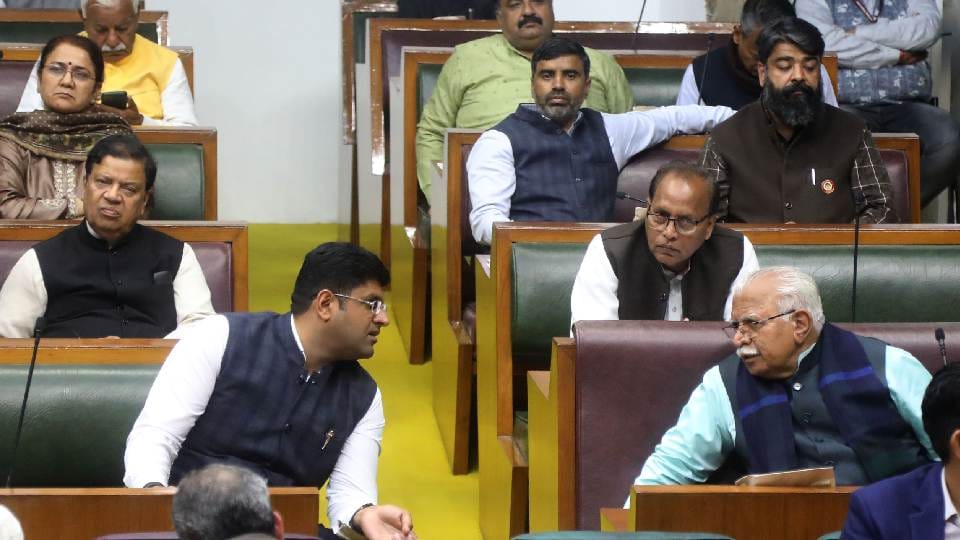 MLA  Abhay Yadav raised the issue of illegal stone crusher in Haryana assembly session