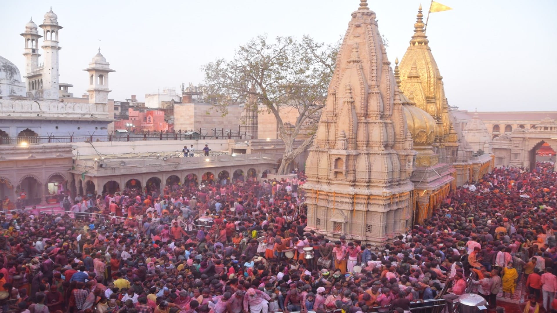 Chita bhasm Holi played at Harishchandra Ghat in varanasi