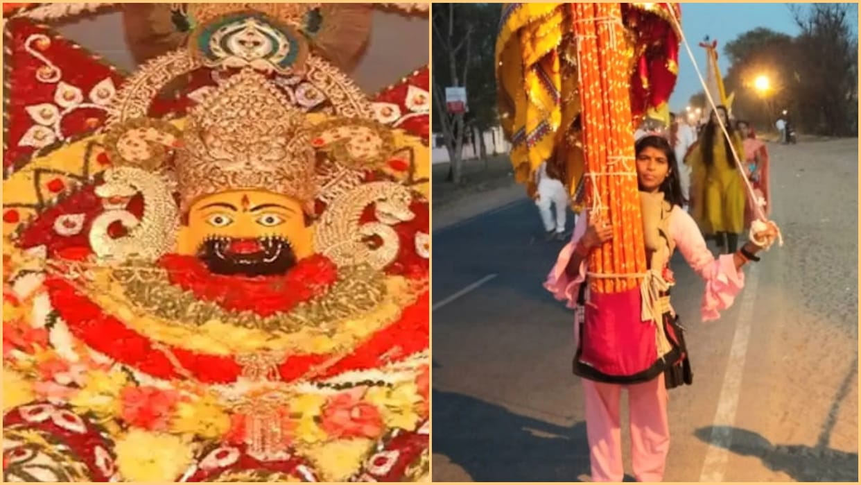 Aarti of Ajmer is offering 51 nishan daily to Khatu Shyam Baba Sikar left job and home in devotion