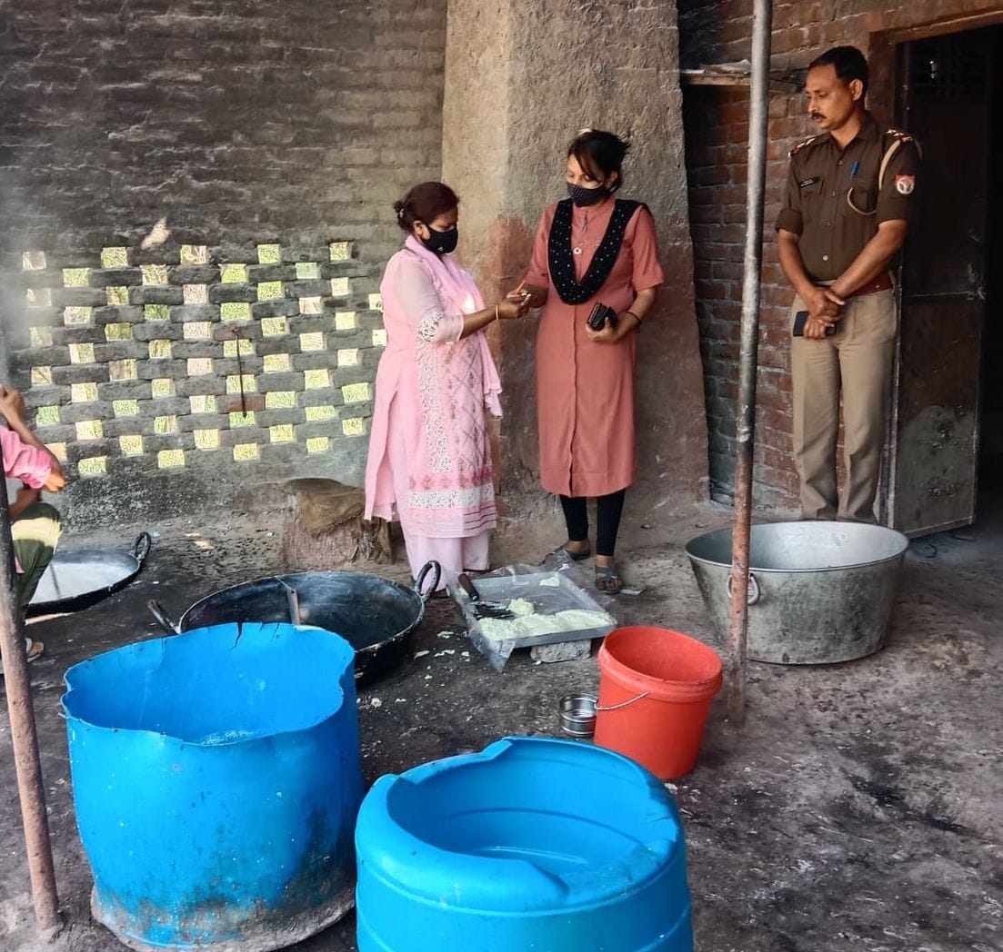 Food Safety and Drug Administration team filled samples of Khoya, Refined, Petha and Asafoetida