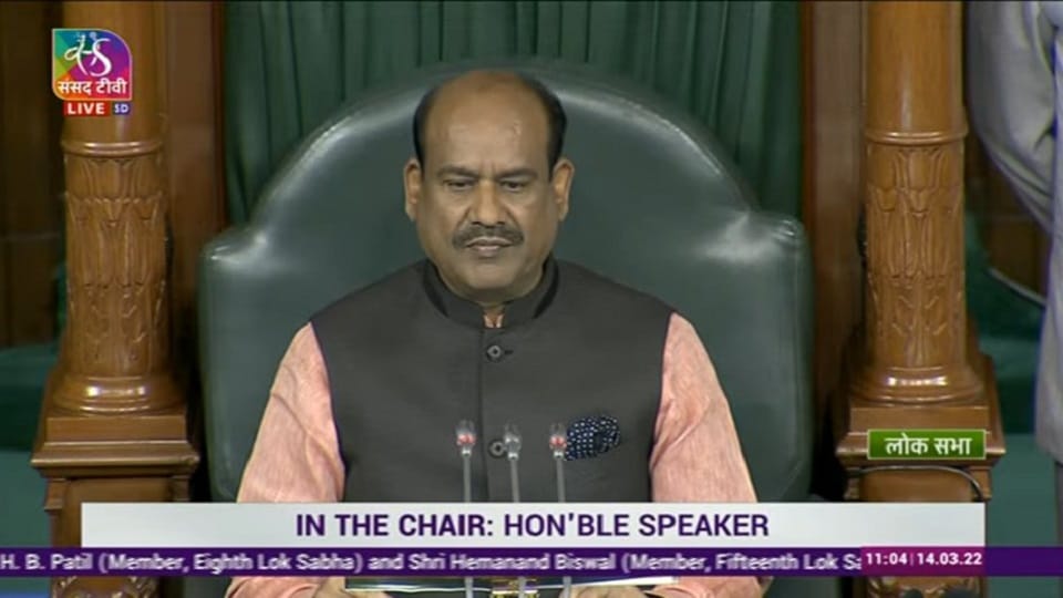 Budget Session : Om Birla strict in Parliament, Lok Sabha Speaker instructs Giriraj, said not allowed to speak in the middle