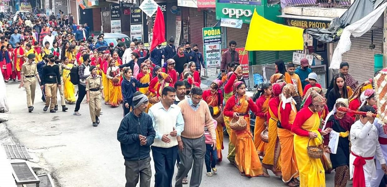 Phooldei festival Celebration in Uttarakhand: Phooldei procession started from Nageshwar Shiva temple