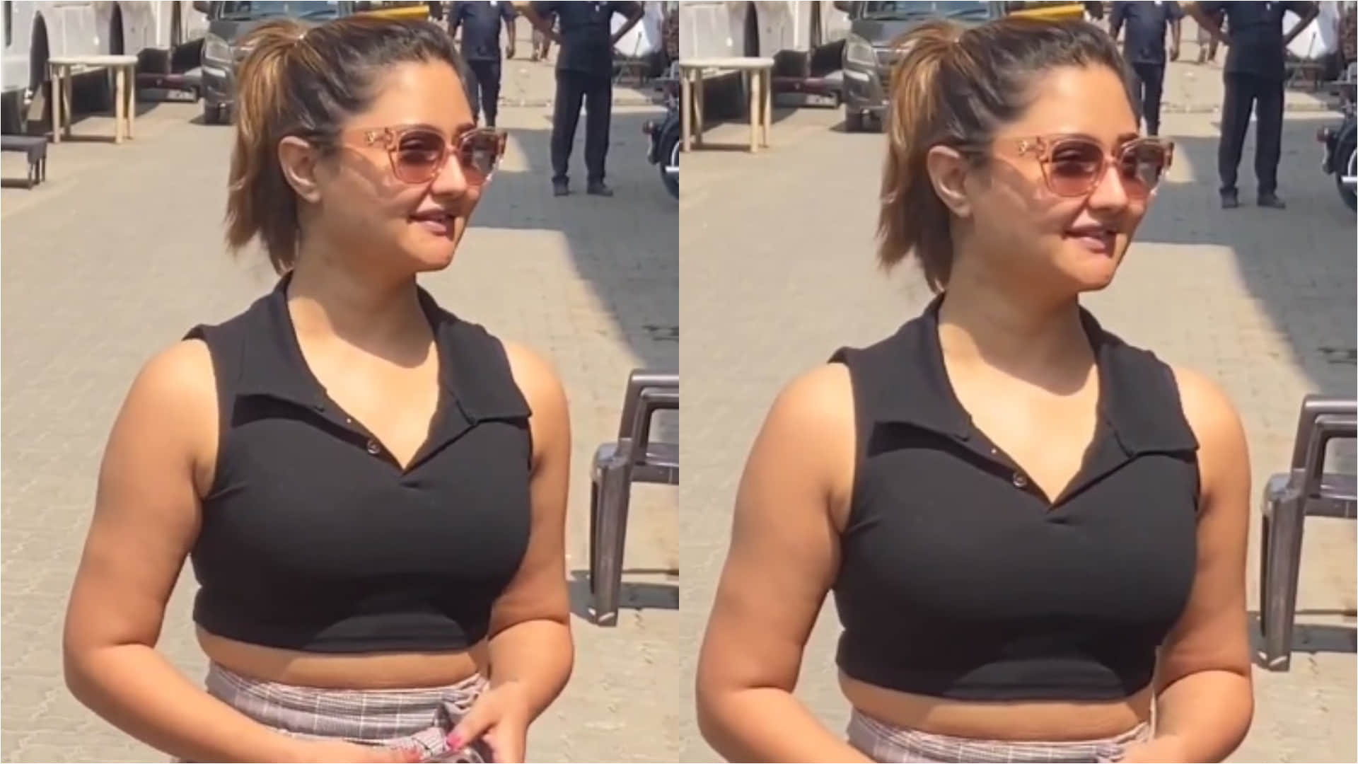 rashmi desai impress fans with casual stylish dress wearing skirt over crop top