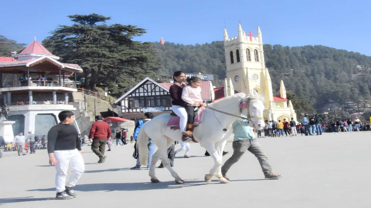 Himachal weather is clear for four days, along with the day the temperature of the night also started rising