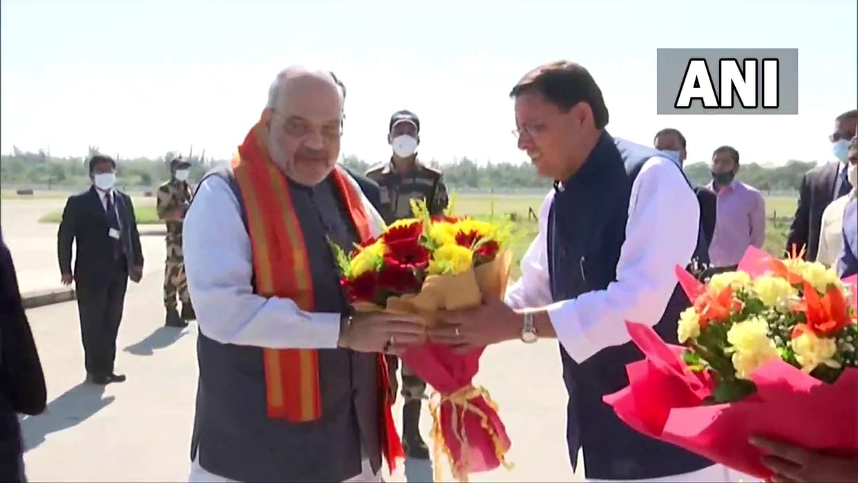 Pushkar Singh Dhami meets Amit Shah Suspense remains on Chief Minister s face