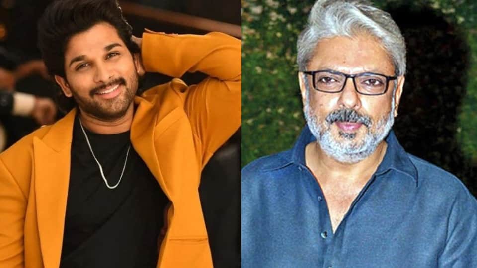 Actor Allu arjun meet sanjay leela bhansali in mumbai fans asked many question about new movie