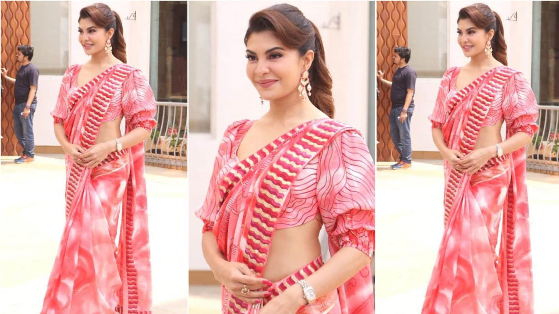 jacqueline fernandez white lace dress look regal