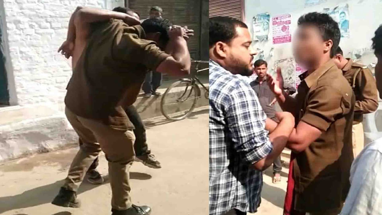 Youths beat up to constable in hardoi