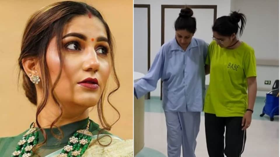 Dancer Sapna Choudhary shared her health by sharing a video from the hospital
