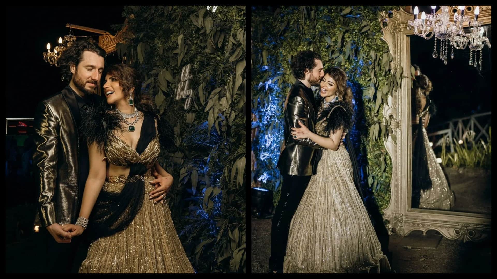 See First Glimpse of Shama Sikander and James Milliron India Meets America Wedding