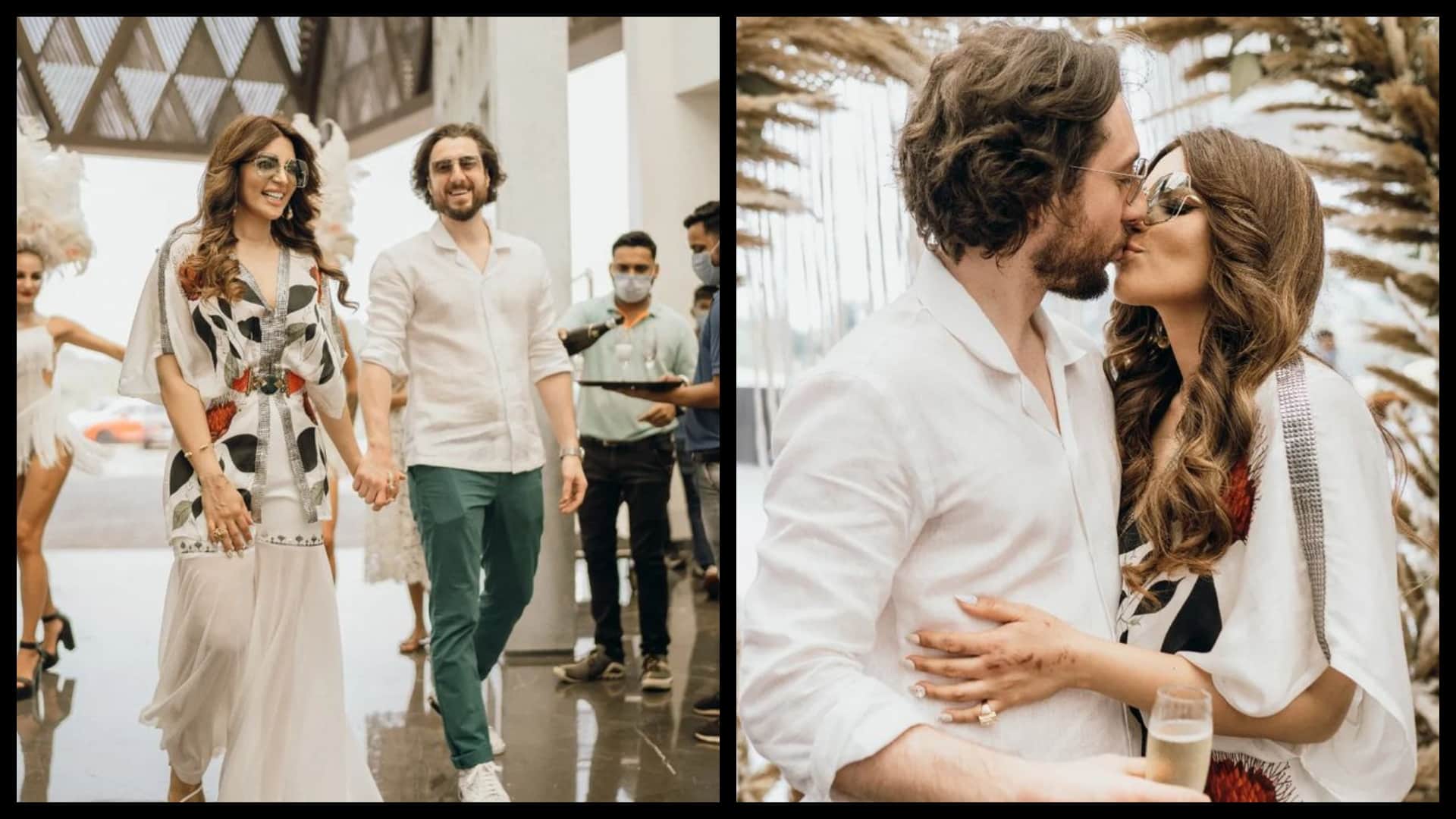 See First Glimpse of Shama Sikander and James Milliron India Meets America Wedding