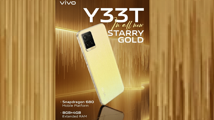 vivo y33t golden colour